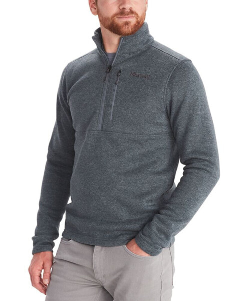 Mens Drop Line 1/2 Zip Sweater Fleece Jacket