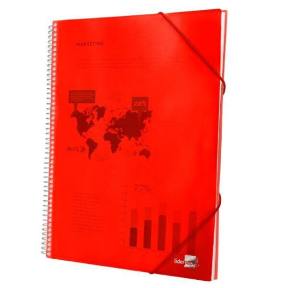 LIDERPAPEL Showcase folder with spiral 30 polypropylene covers DIN A4