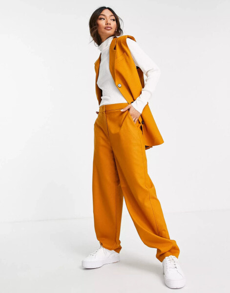 Selected Femme – Elegante Anzugweste in Orange, Kombiteil - ORANGE