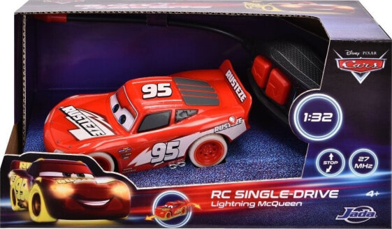 Dickie Jada Toys RC Cars Glow Racers - Lightning McQueen (14 cm, 27 MHz)