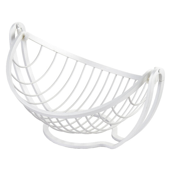 Fruit Bowl Alexandra House Living White Aluminium 32 x 25 x 17 cm