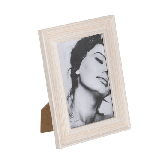 Фото рамка Белый Светло-коричневый Деревянный Стеклянный 14,5 x 2 x 20 cm