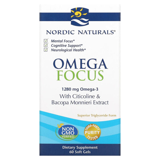 Витаминный комплекс Nordic Naturals Focus Support Omega Blend 60 мягких гелей
