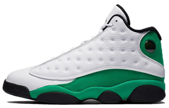 Кроссовки Nike Air Jordan 13 Retro White Lucky Green (Зеленый)