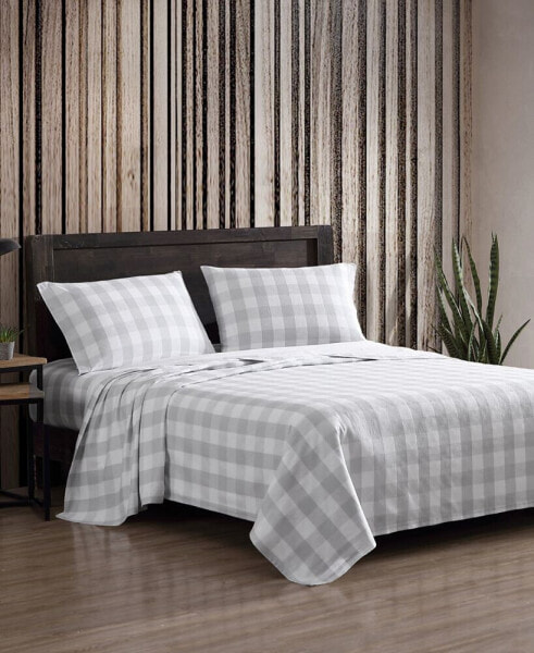 200-Thread Count Cotton Flannel Sheet Set, Twin
