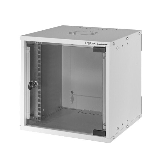 LogiLink W66Z30G - Wall mounted rack - 6U - 30 kg - 5 kg - Grey