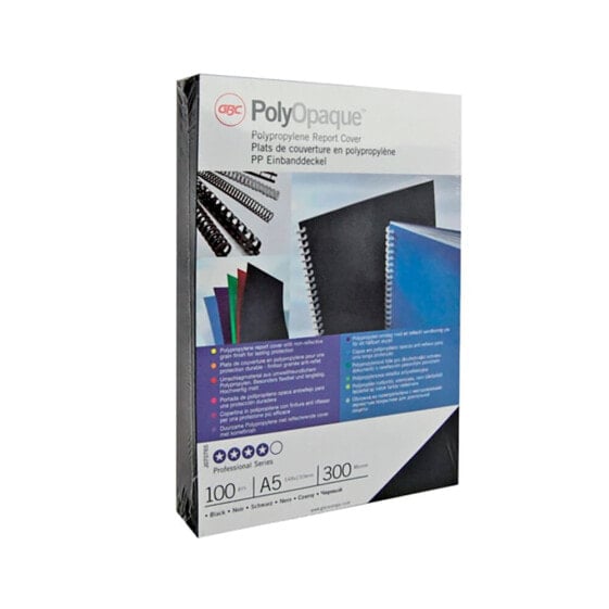 GBC PP Polycover Opaque 300 Microns Din A4 Cover Binding 100 Units