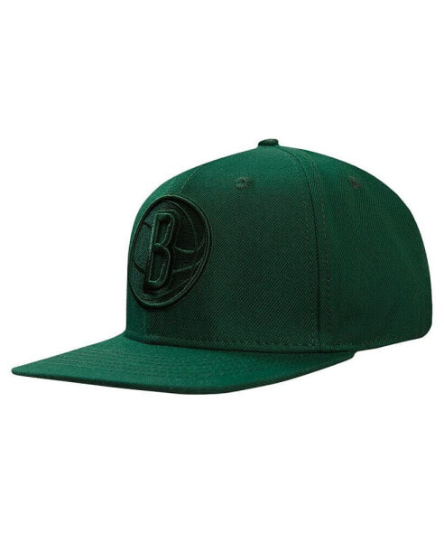 Men's Forest Green Brooklyn Nets Tonal Logo Snapback Hat