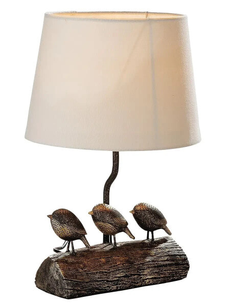 Настольная офисная лампа GILDE Лампа Вуди со светящимися птицами