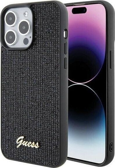 Guess Guess GUHCP15XPMSDGSK iPhone 15 Pro Max 6.7" czarny/black hardcase Disco Metal Script