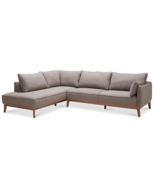 Jollene 113" 2-Pc. Fabric Sectional, Created for Macy's