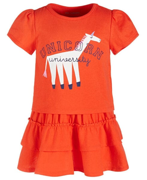 Toddler Girls Unicorn University Top & Skirt, 2 Piece Set, Created for Macy's