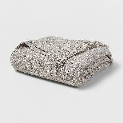Fringed Boucle Bed Throw -Threshold