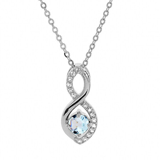 Charming Silver Topaz Necklace SP08340TZ (Chain, Pendant)