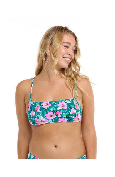 Tropical Paradise Rose Bandeau Top