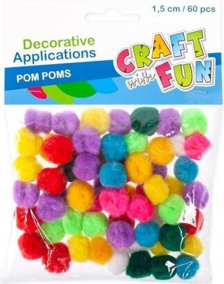 Craft with Fun Ozdoba pompon 60szt. (411442)