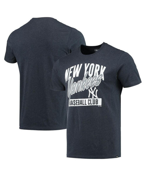Men's Heathered Navy New York Yankees Fanzone Club T-shirt