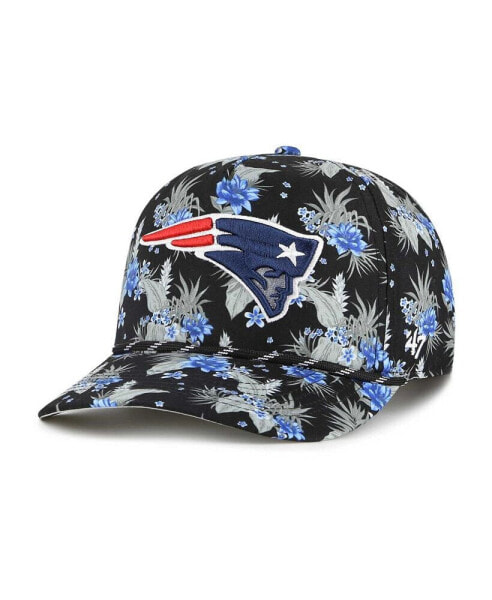 Men's Black New England Patriots Dark Tropic Hitch Adjustable Hat