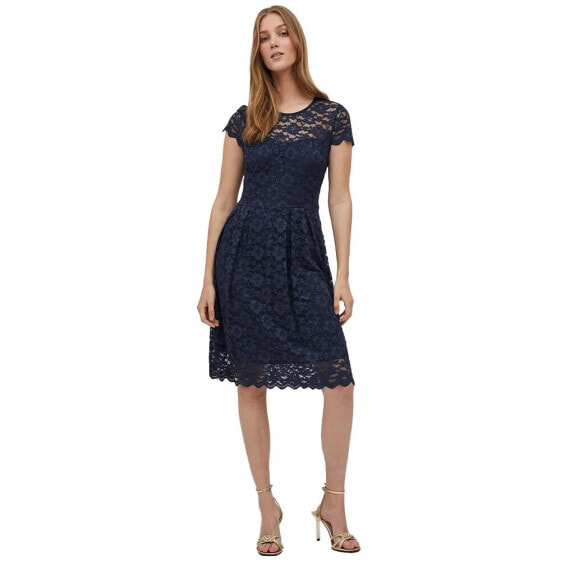 VILA Kalila Lace Short Sleeve Dress