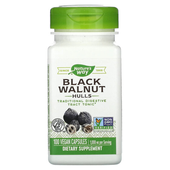 Black Walnut Hulls, 1,000 mg, 100 Vegan Capsules (500 mg per Capsule)