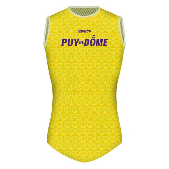 SANTINI Tour De France Official Puy De Dome 2023 Sleeveless Base Layer