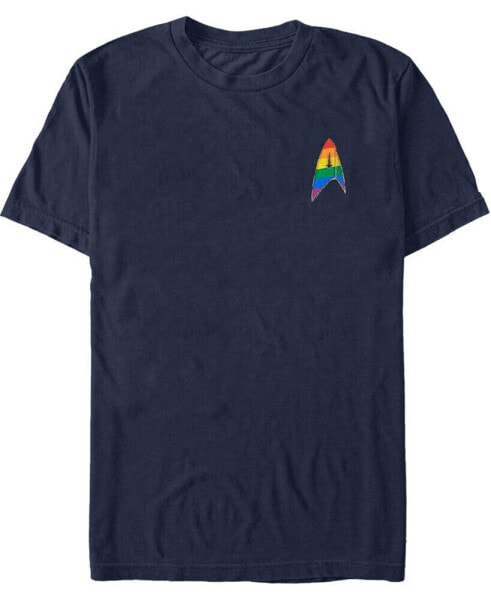 Star Trek Men's Discovery Pride Starfleet Insignia Short Sleeve T-Shirt