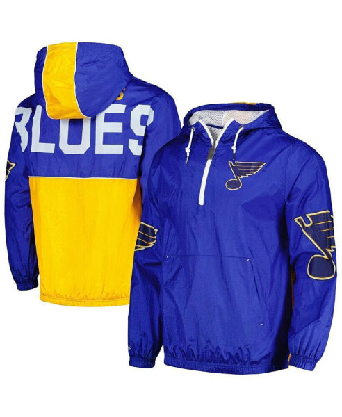 Ветровка мужская Mitchell & Ness Blue St. Louis Blues Team OG 2.0 Anorak Half-Zip