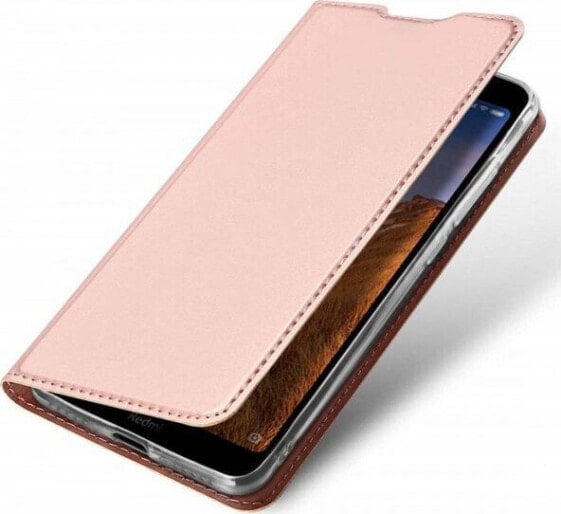 Dux Ducis Etui SAMSUNG GALAXY A01 z klapką Dux Ducis skórzane Skin Leather jasny róż