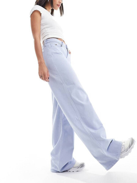 Tommy Jeans High Rise Wide Leg Jeans in Blue Grey