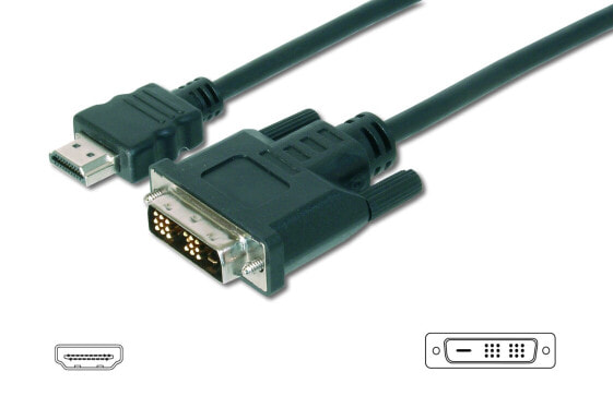Адаптер-переходник  Черный Digitus   ASSMANN Electronic 10.0m HDMI / DVI 10 m AK-330300-100-S