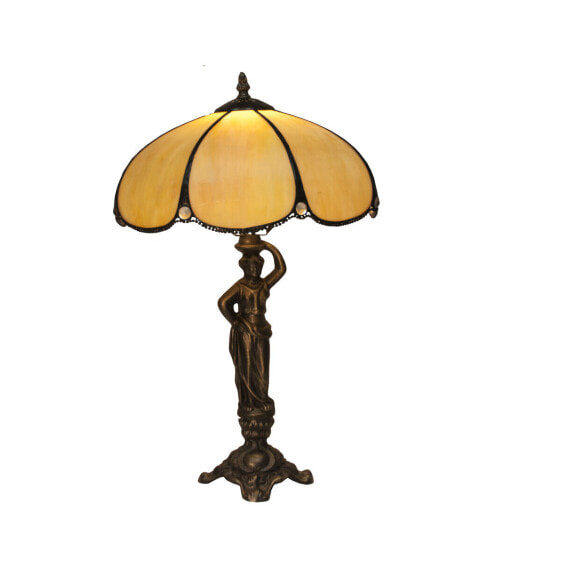 Декоративная настольная лампа Viro Virginia Бежевый цинк 60 W 30 x 50 x 30 см