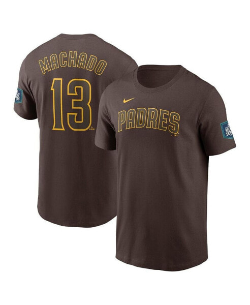 Men's Manny Machado Brown San Diego Padres 2024 MLB World Tour Seoul Series Name and Number T-shirt