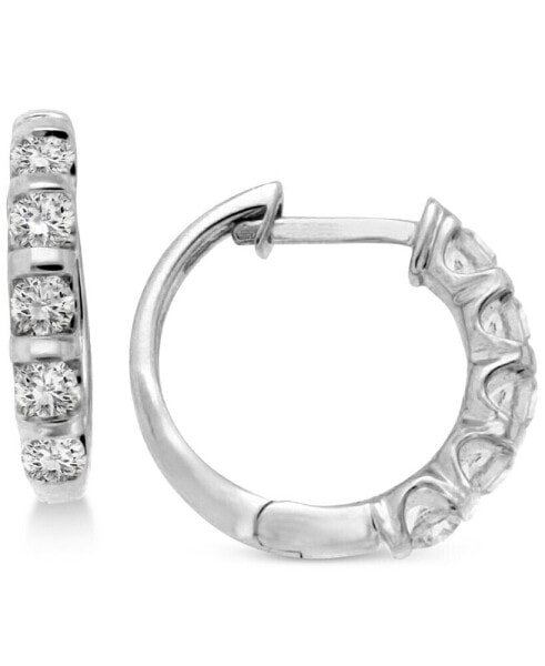 Серьги Macy's Five-Stone Hoop