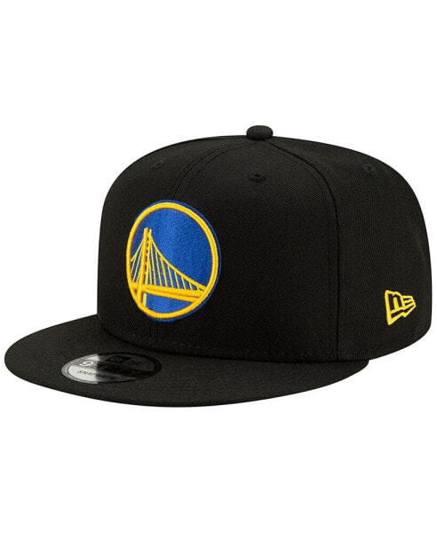 Men's Black Golden State Warriors Official Team Color 9FIFTY Snapback Hat