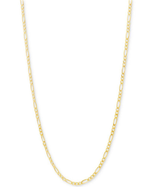 Figaro Link Chain 18" Necklace (2-3/8mm) in 10k Gold