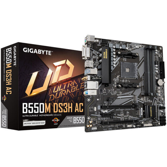 GIGABYTE B550M DS3H AC, AMD B550 Mainboard - Sockel AM4, DDR4