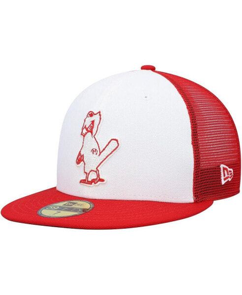 Men's Red and White St. Louis Cardinals 2023 On-Field Batting Practice 59FIFTY Fitted Hat