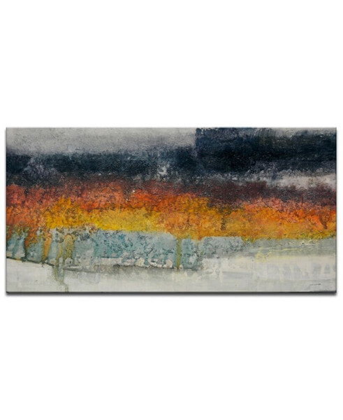 'Fields' Abstract Canvas Wall Art, 18x36"
