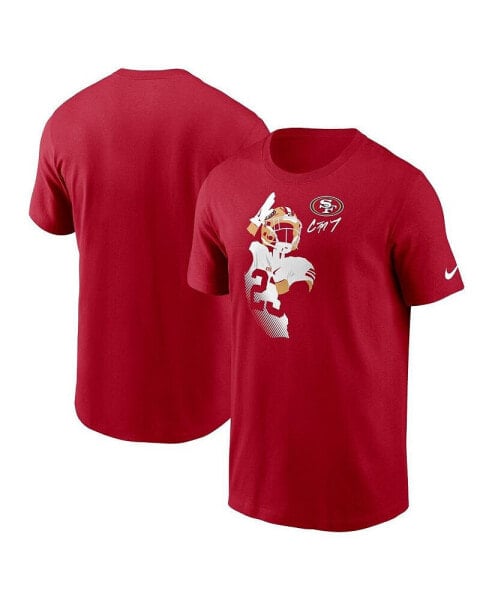 Men's Christian McCaffrey Scarlet San Francisco 49ers Player Graphic T-shirt