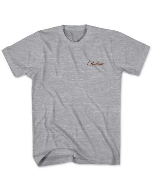 Men's Heritage Trapper Peak Heathered Short-Sleeve Graphic T-Shirt