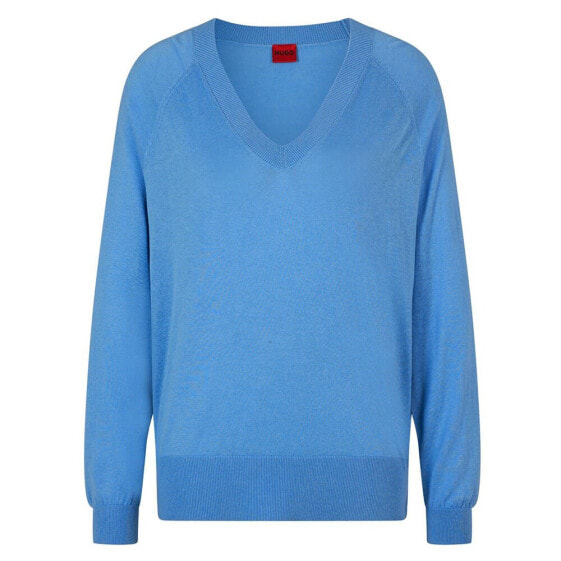 HUGO Slinnya V Neck Sweater