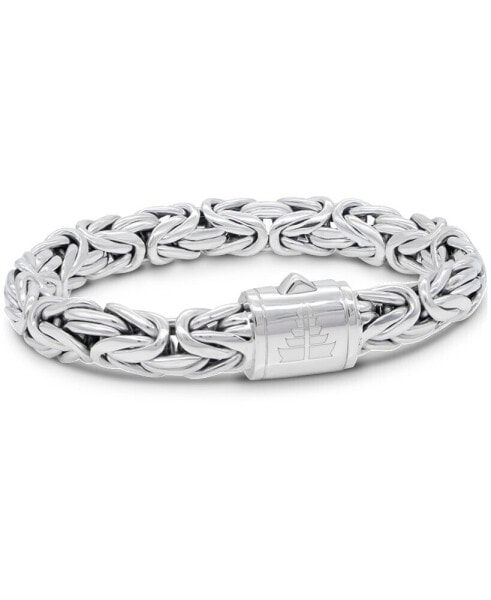 Borobudur Oval 10mm Chain Bracelet in Sterling Silver, Small 7.5 in