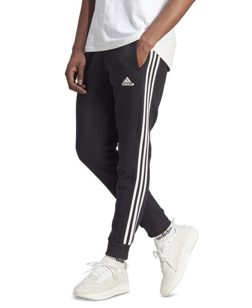 Men's Essentials 3-Stripes Regular-Fit Fleece Joggers