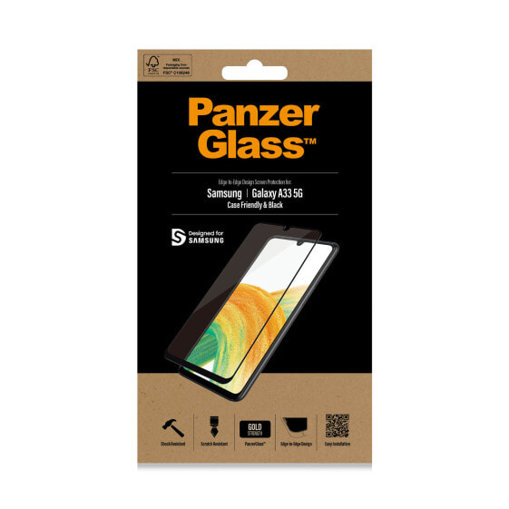 PanzerGlass ™ Samsung Galaxy A33 5G | Screen Protector Glass - Samsung - Samsung - Galaxy A33 5G - Dry application - Scratch resistant - Shock resistant - Transparent - 1 pc(s)