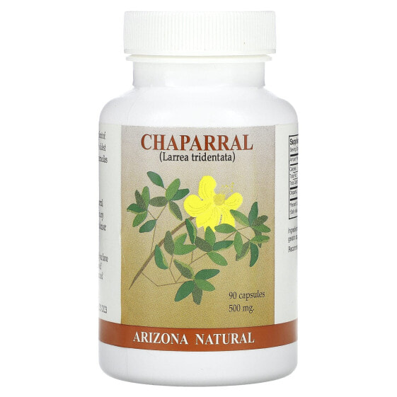 Chaparral, 500 mg, 90 Capsules (250 mg per Capsule)