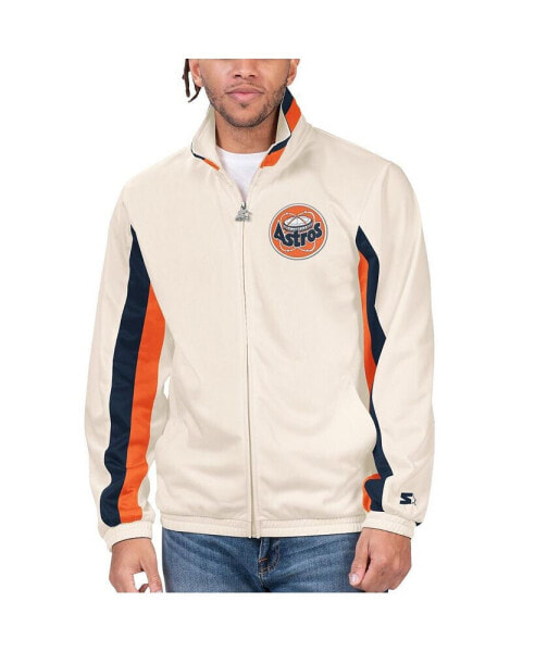Men's Cream Houston Astros Rebound Cooperstown Collection Full-Zip Track Jacket