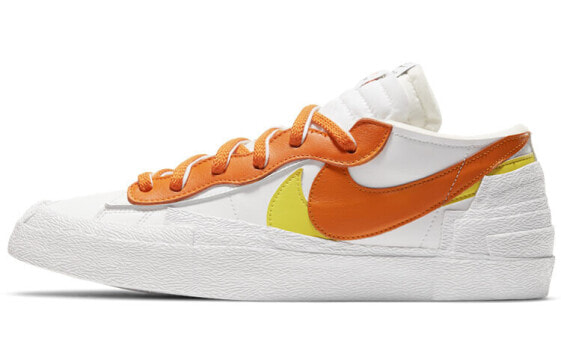 Кроссовки Nike Blazer Low sacai White Magma Orange (Белый)