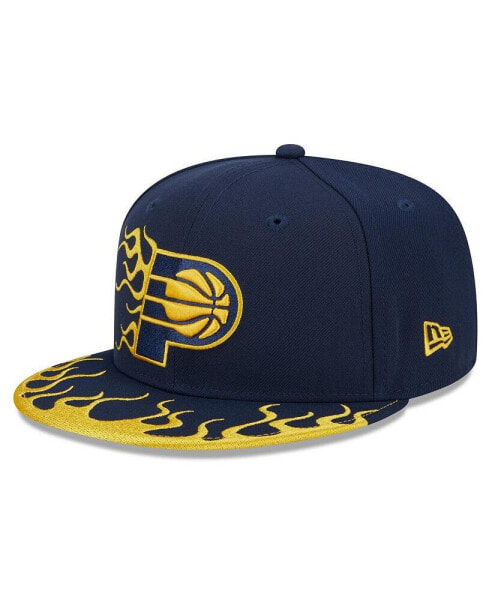 Головной убор кепка New Era Indiana Pacers 2024 NBA All-Star Game Rally Drive Flames 9FIFTY Snapback Hat