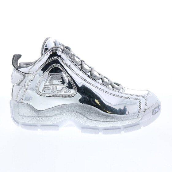 Fila Grant Hill 2 Metallic 1BM01760-050 Mens Silver Athletic Basketball Shoes