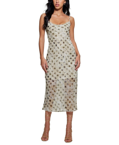 Women's Akilina Printed Scoop-Neck Midi Dress